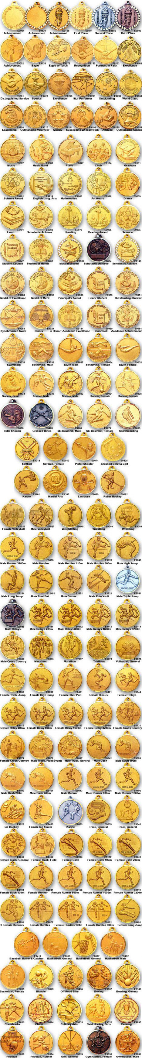 E-Series Medals E-Series Medals