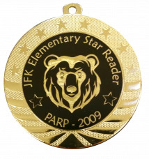 2 3/4 J-STAR Gold Laser Engraved Custom Medals