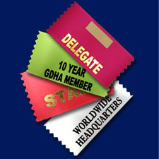 4 inch Custom Award Ribbons Participation ribbons