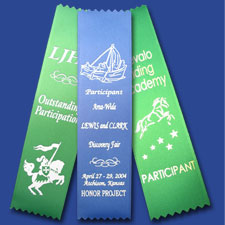 White Foil Custom Ribbons White Foil Custom Ribbons